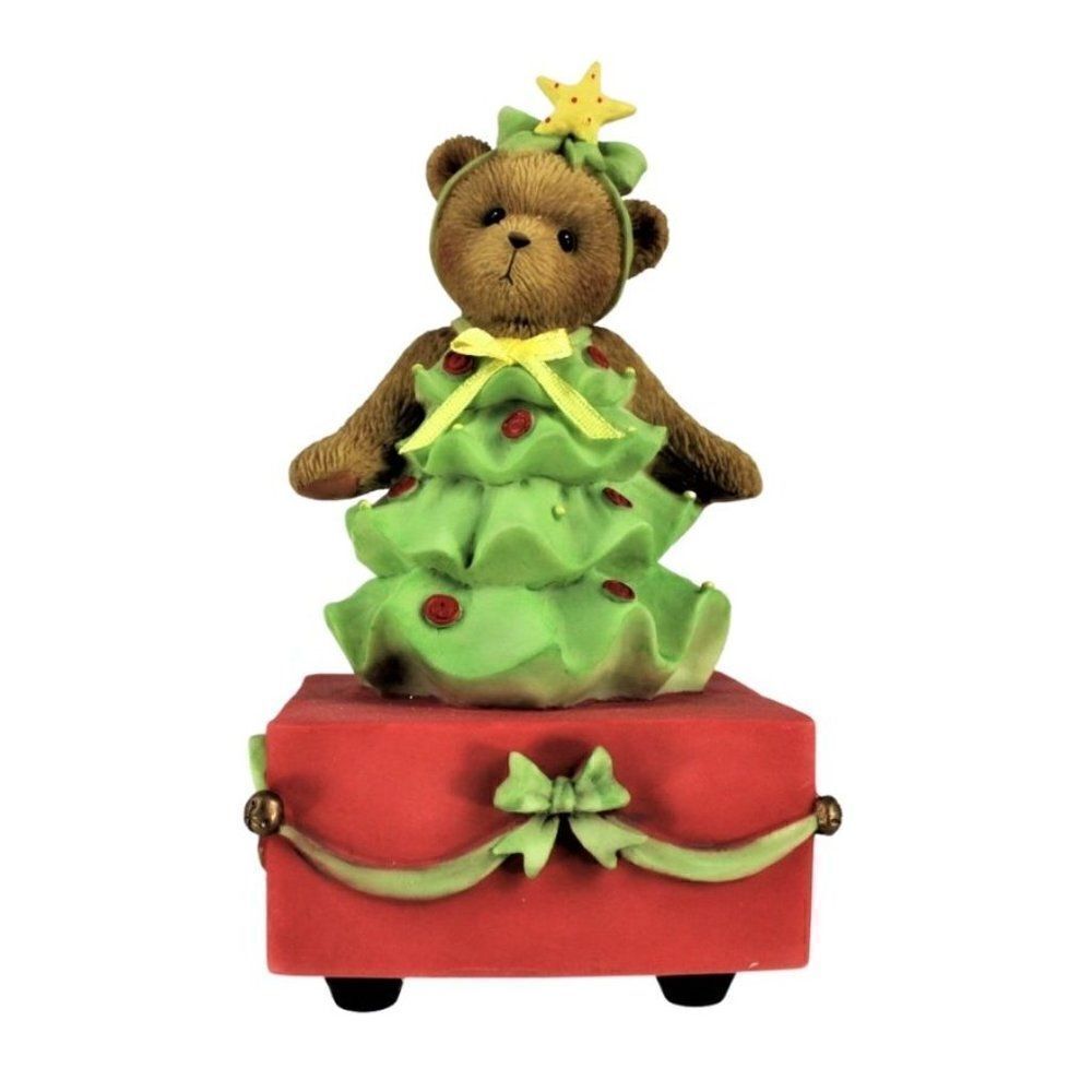 Music Box Cherished Teddies Plays O Christmas Tree Collectable